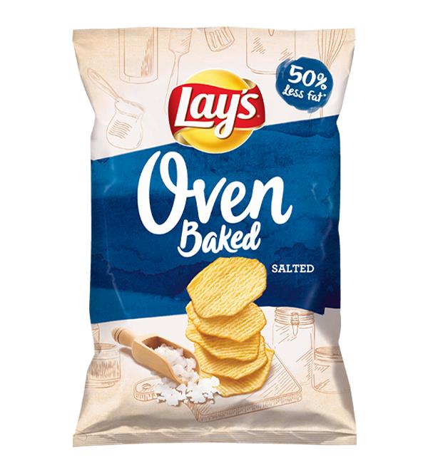 LAYS Oven Baked Salted Flavor Potato Chips Crisps Snacks 110g 3.8oz