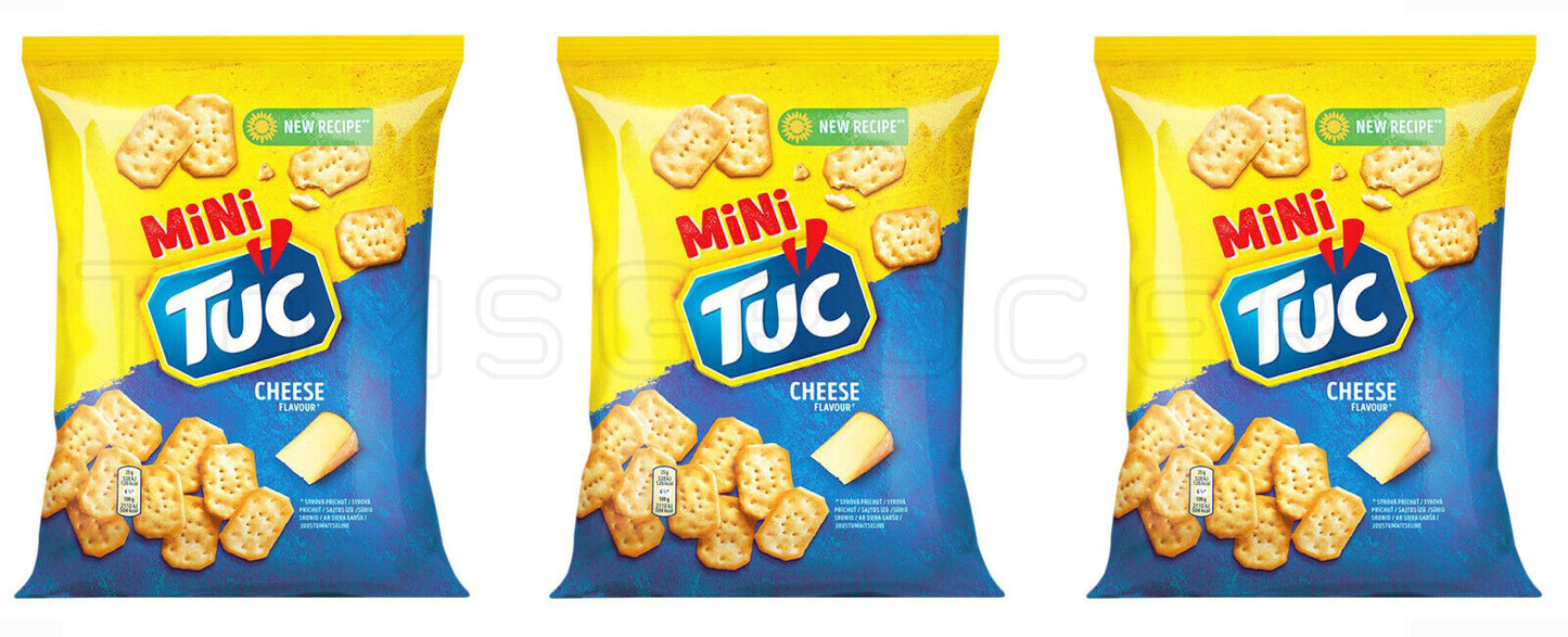 3 TUC Mini Cheese Flavor Crackers Pretzels Crisps Beer Snacks 100g 3.5oz