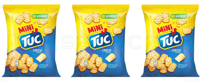 3 TUC Mini Cheese Flavor Crackers Pretzels Crisps Beer Snacks 100g 3.5oz