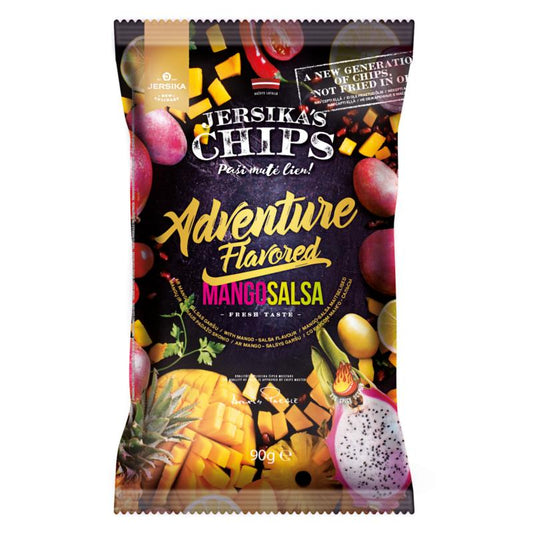 JERSIKA Mango Salsa Flavor Potato Chips Snacks Crisps Low Fat 100g 3.5oz