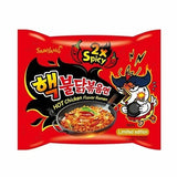 6x Korean Extra Hot A5 Scale Spicy Chicken Flavor Ramen Instant Noodle Soup 140g
