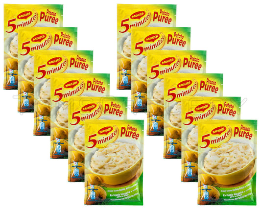 12 MAGGI Instant Potato Puree with Dill Mashed Potato Meal Preparation Sachets