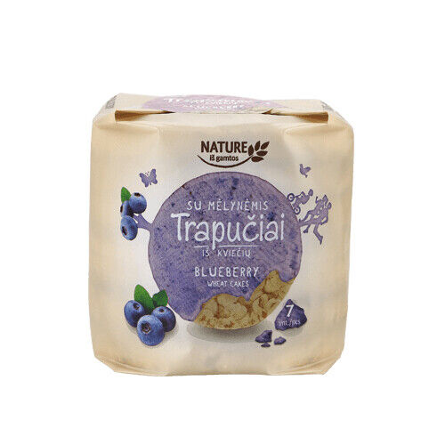 Wheat Crisps with Blueberry Glaze Healthy Snacks Treats Dessert 105g 3.7oz