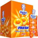PECTOL Fresh Orange Flavor Candy Pastilles with Vitamin C FULL BOX 24 Packs