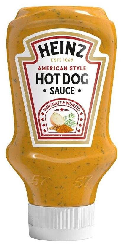 3 x HEINZ HOT DOG American Style Sauce Bottle 400ml 13.5 fl.oz.