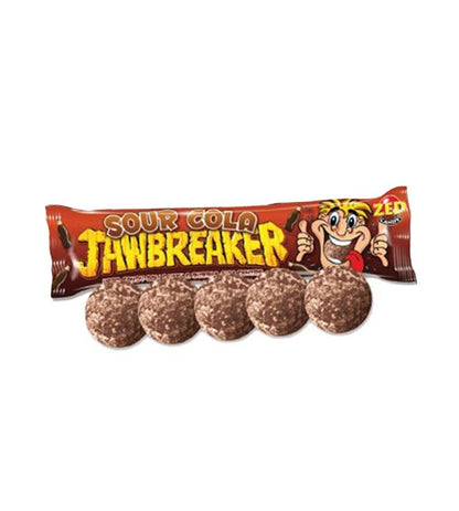 JAWBREAKER SOUR COLA Hard Candy Balls With Bubble Gum Center FULL BOX 40 Units