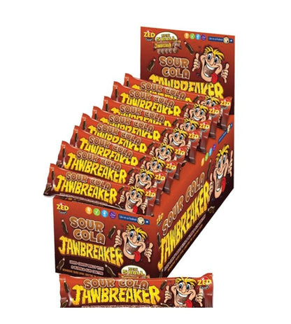 JAWBREAKER SOUR COLA Hard Candy Balls With Bubble Gum Center FULL BOX 40 Units