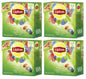 4 x LIPTON Blueberry & Goji Berries Flavored Green Tea 80 Pyramid Bags Total