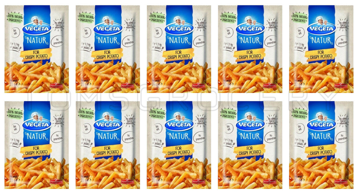 10 x VEGETA Natur Cooking Spices For Crispy Potatoes Fries Natural Spice Mix