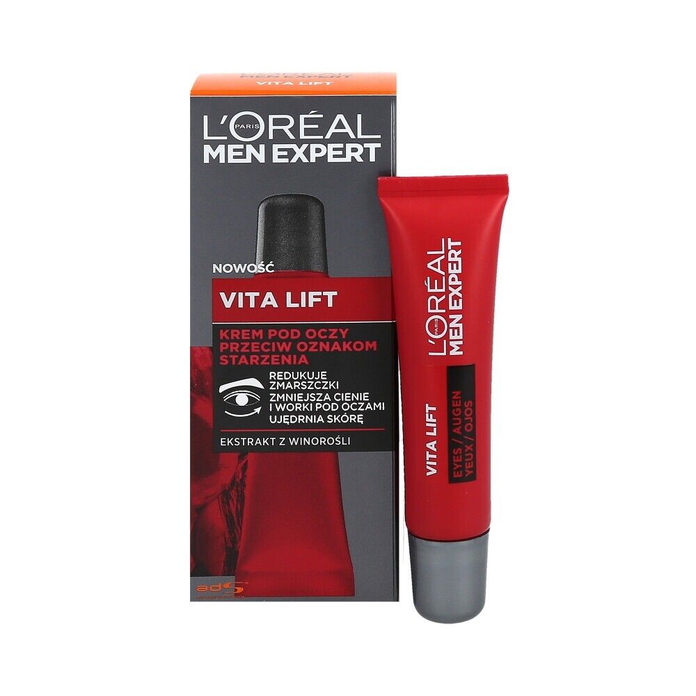 L'OREAL MEN EXPERT VITA LIFT Anti Ageing Firming Eye Cream 15ml
