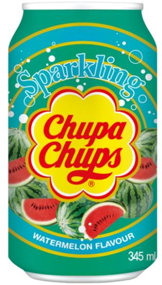 CHUPA CHUPS Watermelon Flavor Sparkling Drink Soda Lemonade 345ml 11.6 fl oz