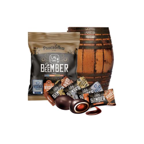 BeeMBER Liqueur Filled Chocolate Sweets Vodka Whisky Tequila Rum Candies 1kg Bag