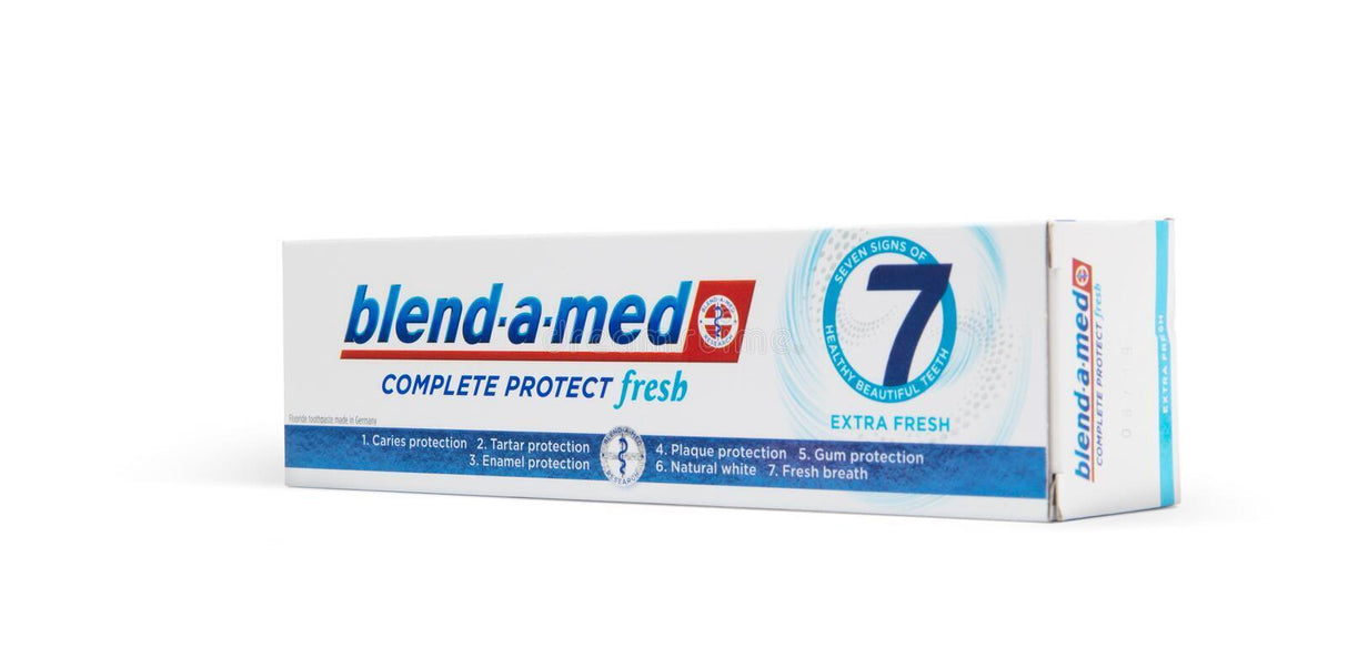 2 x BLEND-A-MED Complete Protect Extra Fresh 7 German Daily Toothpaste 75ml