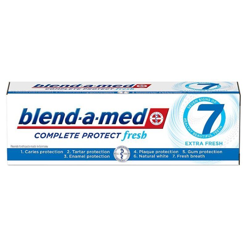 2 x BLEND-A-MED Complete Protect Extra Fresh 7 German Daily Toothpaste 75ml