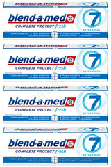 4 BLEND-A-MED Complete Protect Extra Fresh 7 German Daily Toothpaste 75ml