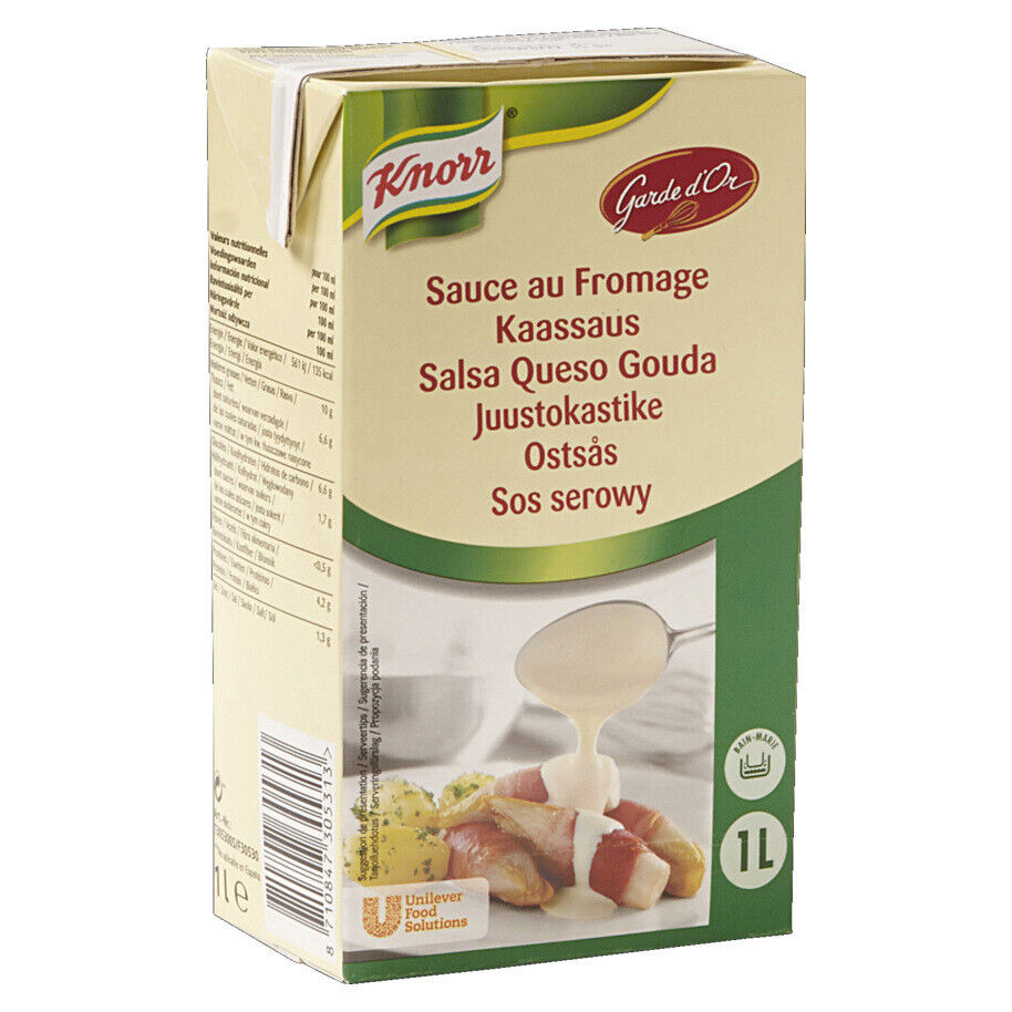 Knorr Professionals Garde d'Or Cheese Sauce Ready to Use 1 Liter 34oz