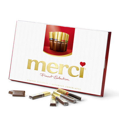 2 MERCI CHOCOLATE ASSORTMENT Boxes Finest Gourmet Selection German Sweets 400g