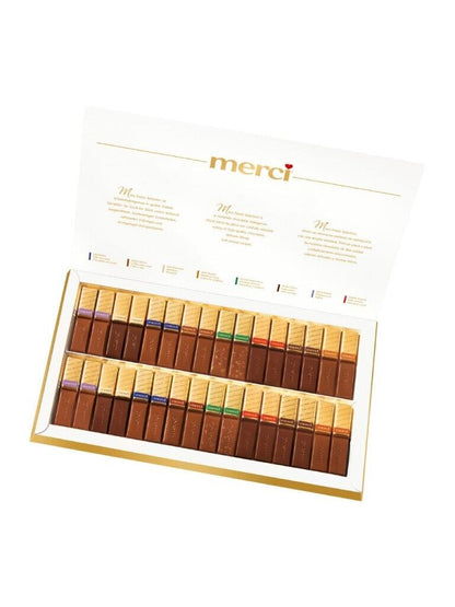 2 MERCI CHOCOLATE ASSORTMENT Boxes Finest Gourmet Selection German Sweets 400g