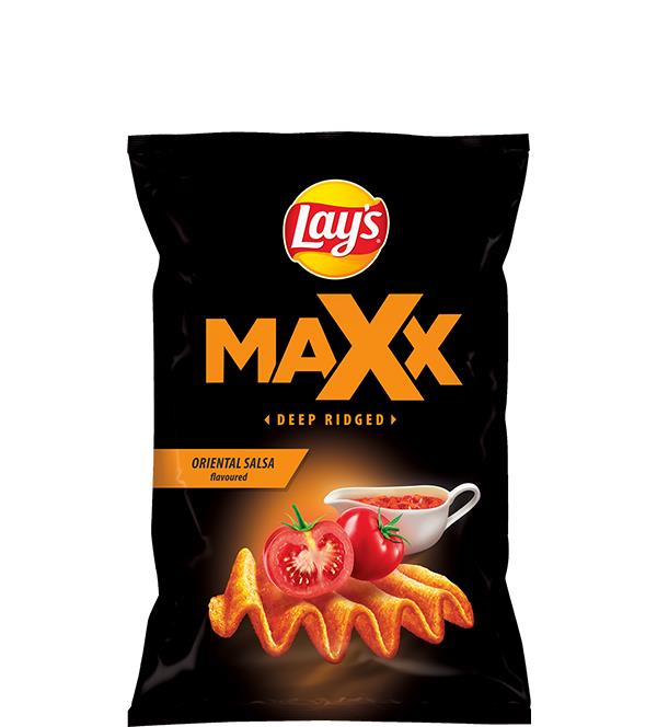 5 LAYS MAX DEEP CUT SALSA Flavor Potato Chips Crisps Snacks 120g 4.2oz