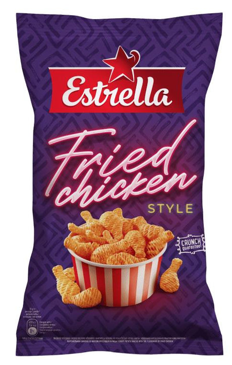 5 x ESTRELLA Fried Chicken Flavor Potato Chips 110g 3.9oz