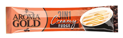 Aroma Gold Creamy Fudge 3in1 Instant Coffee Sticks Boxed 255g 9oz