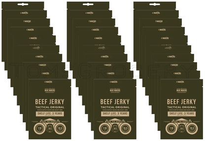 30 x Beef Jerky Tactical Original Made To Survive Army Snacks Ready To Eat