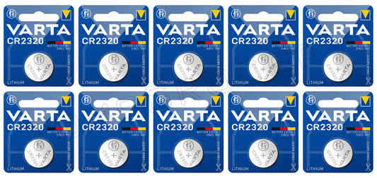 10 VARTA CR2320 LITHIUM Coin 3V 2320 6320 Button Cell Battery 135mAh