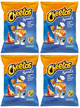 4 CHEETOS SPIRALS Cheese & Ketchup Flavor Puffed Snacks 145g 5.1oz