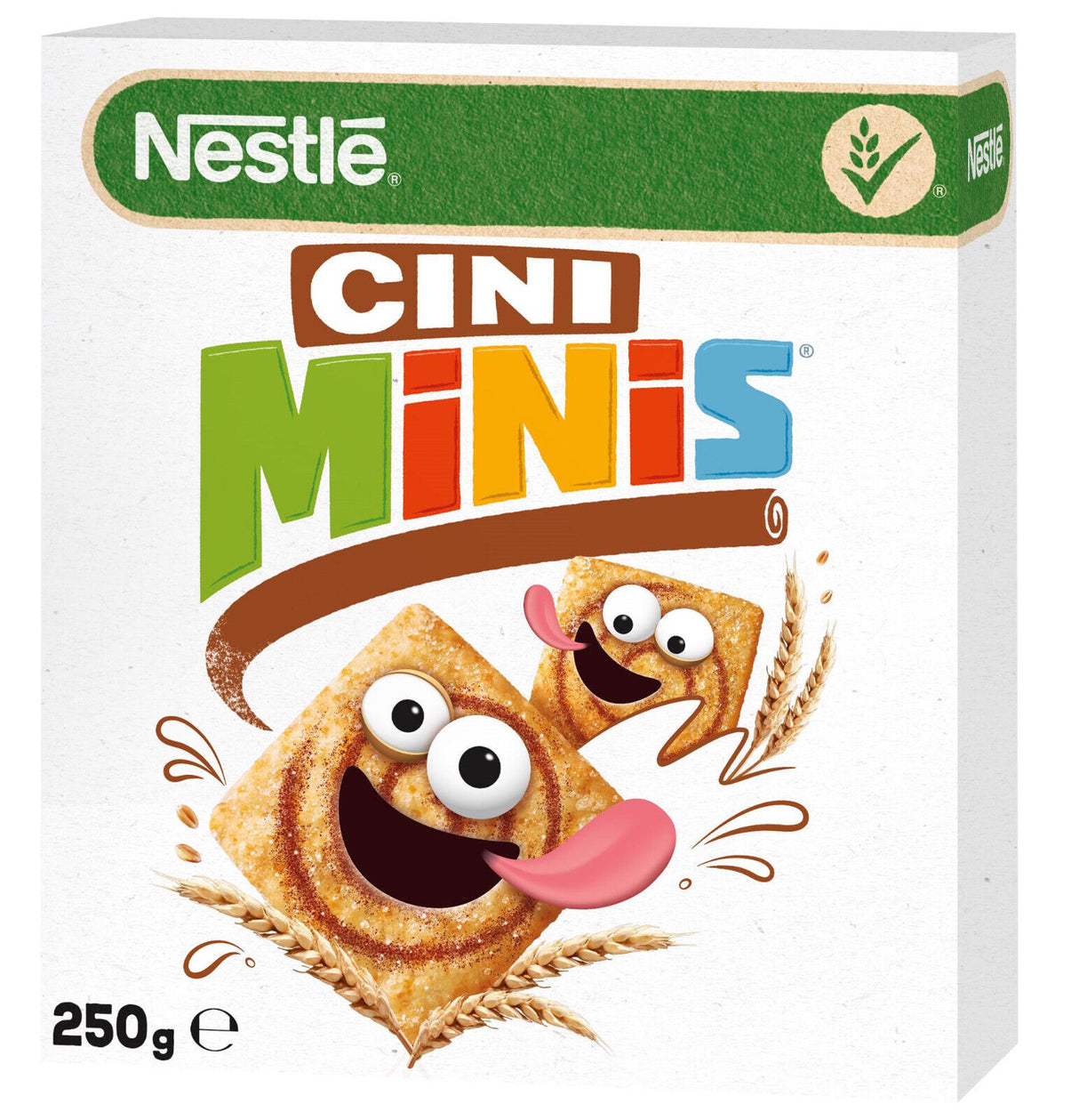 NESTLE CINI MINIS Breakfast Cereals Super Crunchy Cinnamon Flavor Snacks 250g