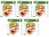 5 NESTLE CINI MINIS Breakfast Cereals Super Crunchy Cinnamon Flavor Snacks 250g