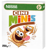 5 NESTLE CINI MINIS Breakfast Cereals Super Crunchy Cinnamon Flavor Snacks 250g