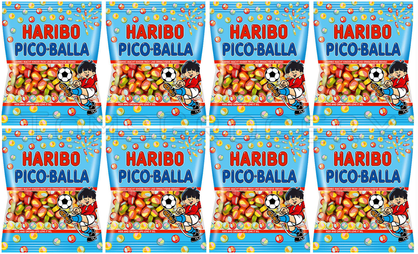 8 HARIBO PICO BALLA Gummies German Sweets Candy Treats 160g 5.6oz