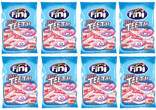 8 x FINI JELLY TEETH Gummy Candy Funny Party Sweets 90g 3.2oz