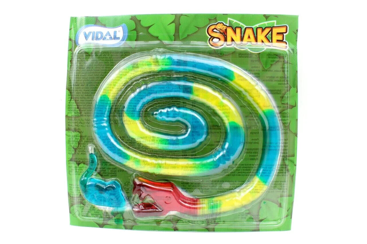 4 x VIDAL SNAKE JELLY Party Gummy 1 Meter Long Candy Gummies Sweets