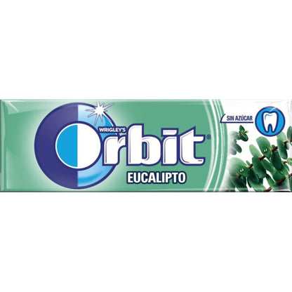 10 x WRIGLEY'S ORBIT EUCALYPTUS Flavor Sugarfree Chewing Gum 14g 0.49oz