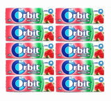 10 WRIGLEY'S ORBIT WATERMELON Flavor Sugarfree Chewing Gum 14g 0.49oz