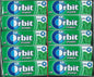 10 WRIGLEY'S ORBIT SPEARMINT Flavor Sugarfree Chewing Gum 14g 0.49oz