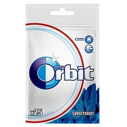 6 x WRIGLEY'S ORBIT SWEET MINT Sugarfree Chewing Gum 35g 1.24oz
