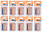 10 x JORDAN Extra Thin Fluoride Mint Double Ended Wooden Dental Toothpicks
