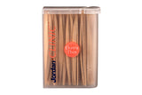 10 x JORDAN Extra Thin Fluoride Mint Double Ended Wooden Dental Toothpicks