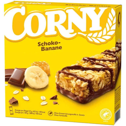 2 x CORNY Chocolate & Banana Healthy Energy Breakfast Cereal Bars 150g 5.3oz