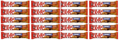 20 x KITKAT CHUNKY PEANUT BUTTER Chocolate Bars European Sweets Snacks 42g