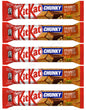 5 x KITKAT CHUNKY PEANUT BUTTER Chocolate Bars European Sweets Snacks 42g