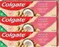 3 x COLGATE NATURAL EXTRACTS Coconut & Ginger DETOX Clean Daily Toothpaste 75ml