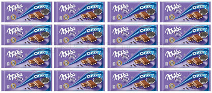 16 MILKA OREO Milk Chocolate Bars Party Sweets European Candy 100g 3.5oz