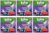 6 x LOYD FOREST FRUIT Flavor Fruit Tea Boxes (120 servings)