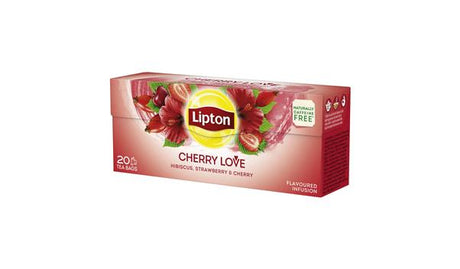 6 x LIPTON CHERRY LOVE Flavor Fruit Infusion Tea Boxes (120 servings)