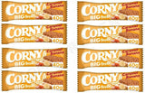 8 x CORNY BIG CARAMEL & BANANA Flavor Healthy Energy Breakfast Cereal Bars 40g