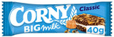 8 x CORNY BIG MILK Classic Flavor Healthy Energy Breakfast Cereal Bars 40g