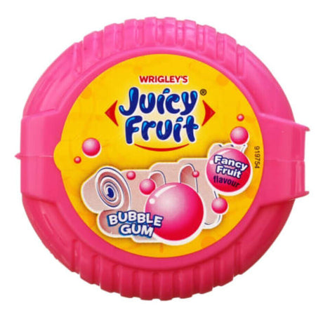 WRIGLEYS JUICY FRUIT Fancy Flavor Bubble Gum Roll Party Candy Sweets 56g